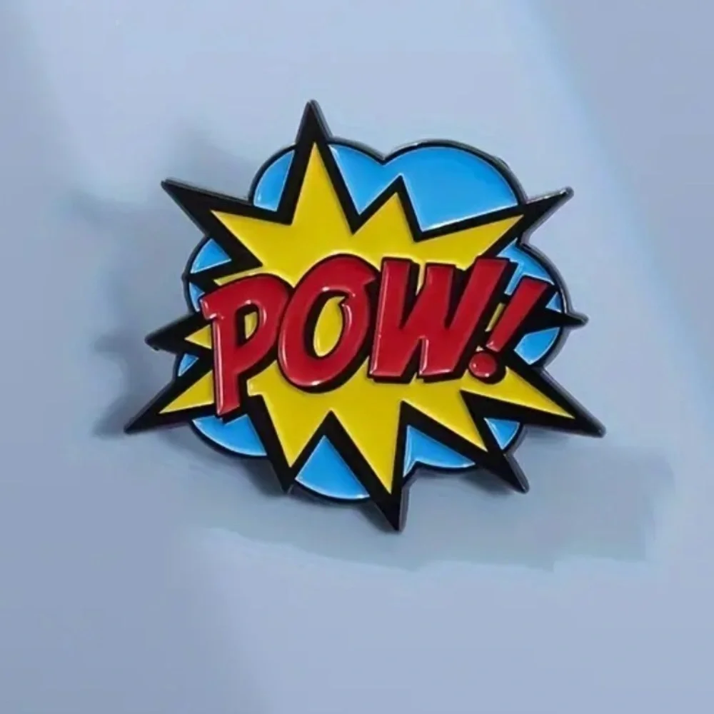 3/$25 “POW!” Cartoon Comic Book Super Hero Pin Classic Batman and Robin